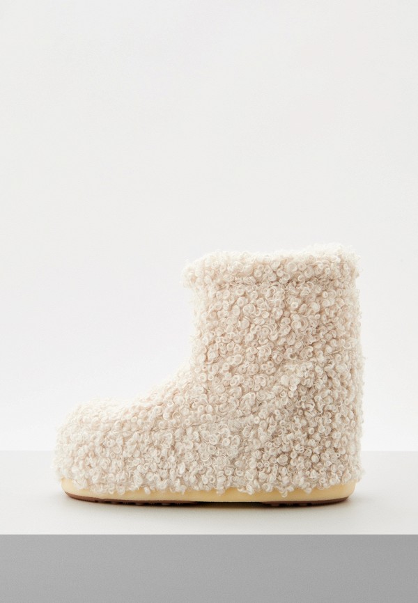 

Луноходы Moon Boot, Бежевый, ICON LOW NOLACE FAUX CURLY
