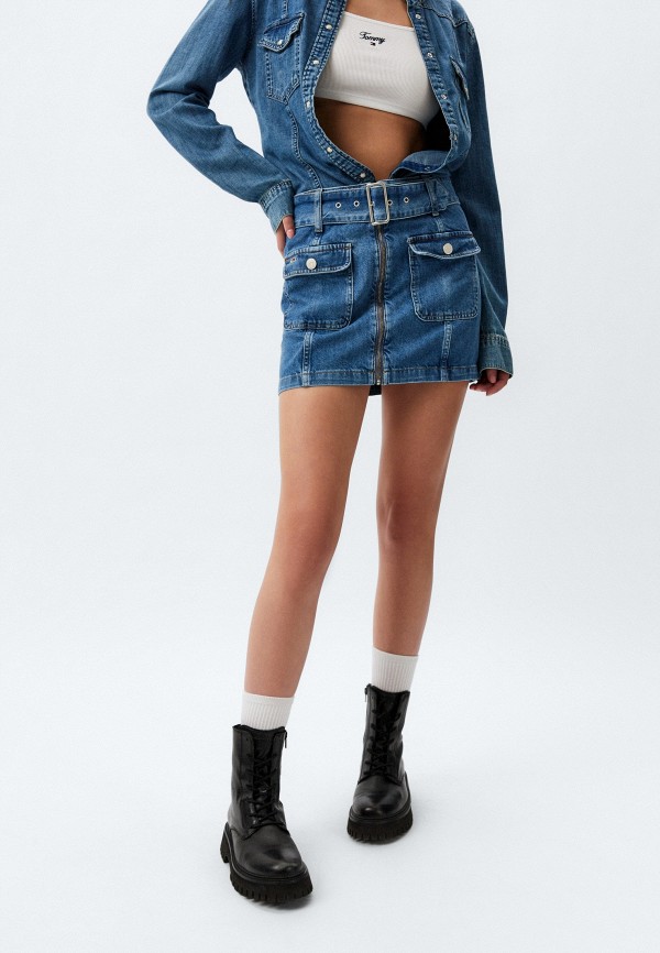 

Юбка джинсовая Tommy Jeans, Синий