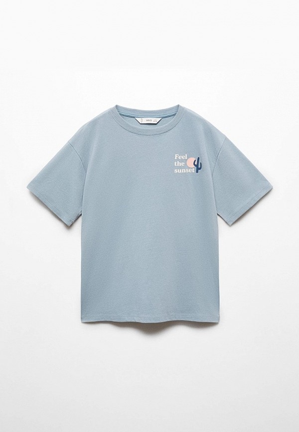 

Футболка Mango Kids, Голубой, SUNSET