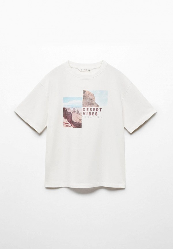 

Футболка Mango Kids, Белый, DESERT