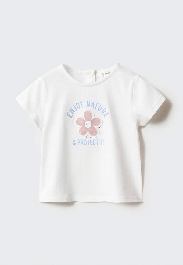 

Футболка Mango Kids, Белый, NATURE