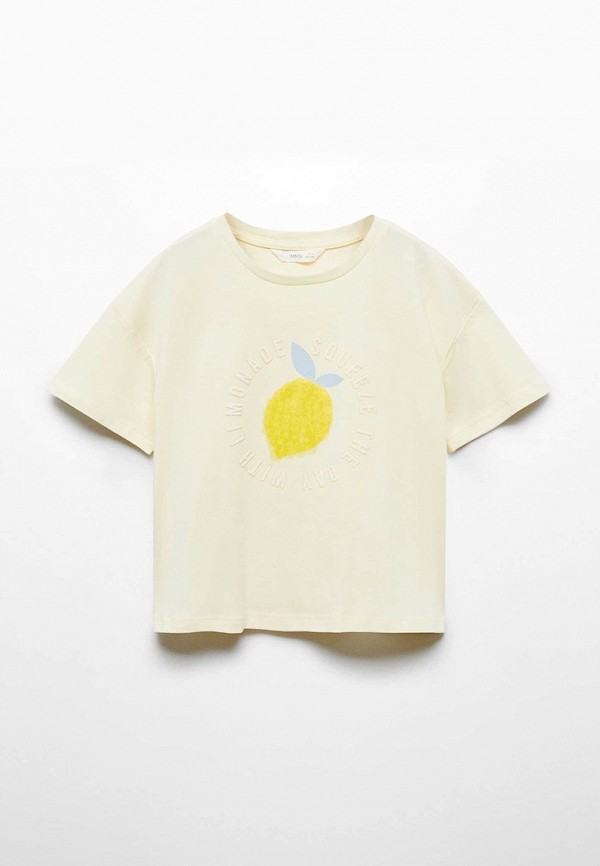 

Футболка Mango Kids, Бежевый, SORBET