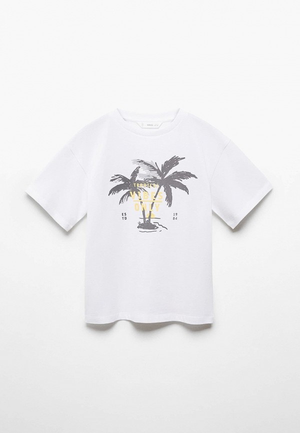 

Футболка Mango Kids, Голубой, TROPIC