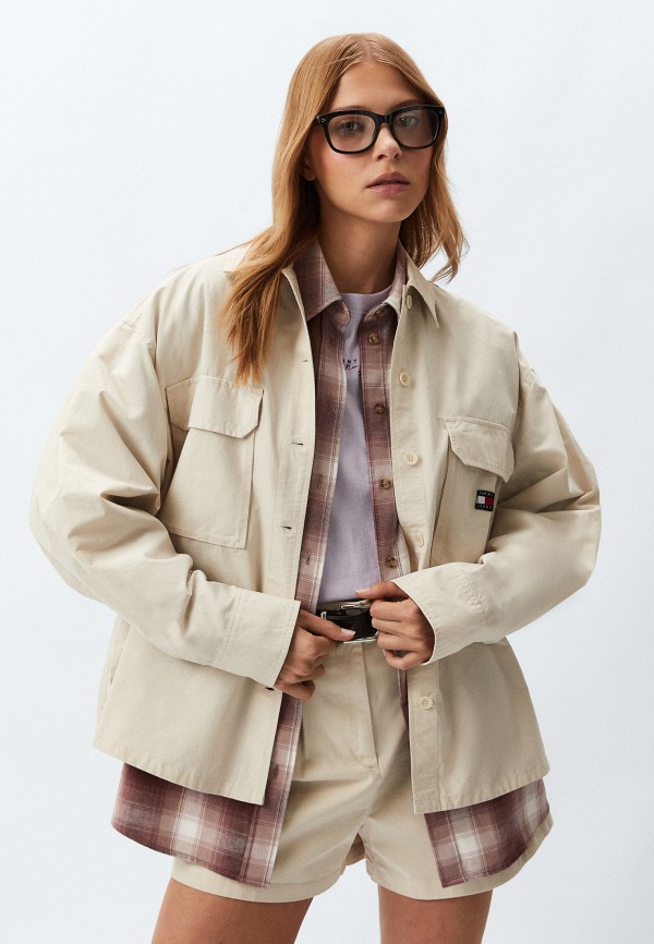 

Рубашка Tommy Jeans, Бежевый