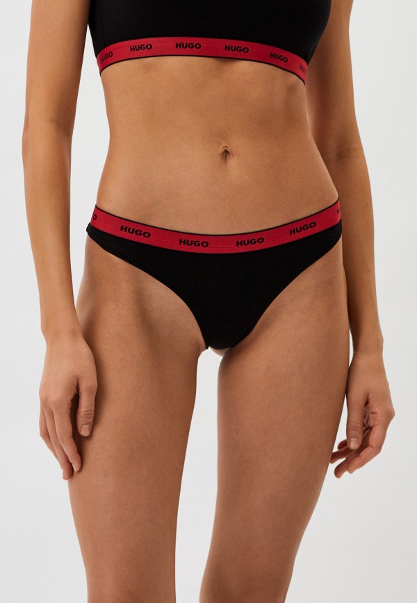 

Трусы Hugo, Черный, THONG STRIPE PYP