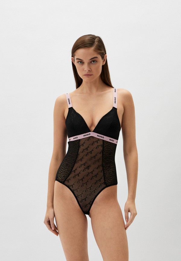 

Боди Hugo, Черный, BODYSUIT SPORTY LACE