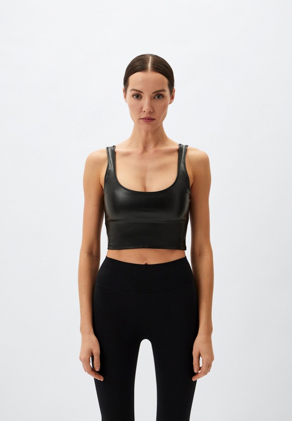 

Топ спортивный Heroine Sport, Черный, LEATHER TANK