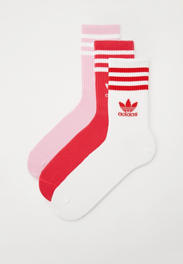 

Носки 3 пары adidas Originals, Разноцветный, CREW SOCK 3STR