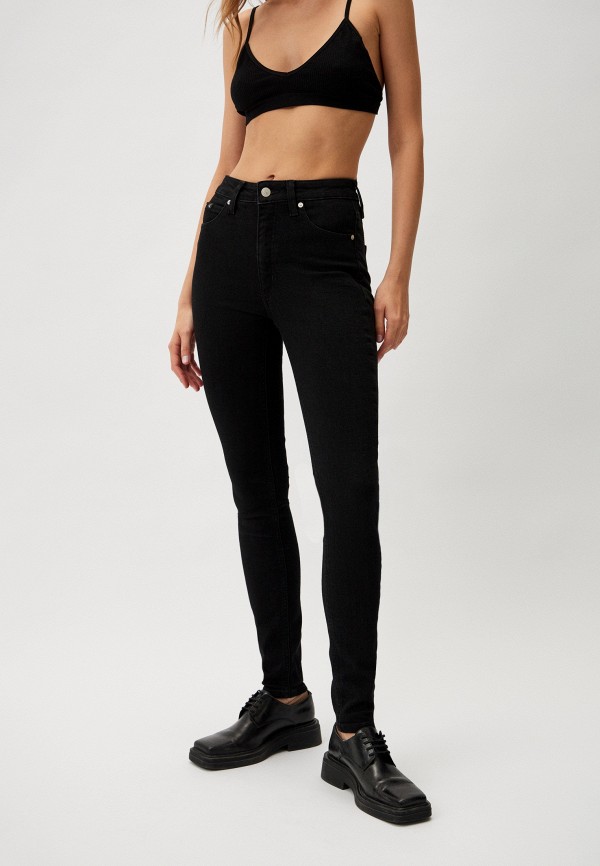

Джинсы Calvin Klein Jeans, Черный, HIGH RISE SKINNY CKUNFILTERED