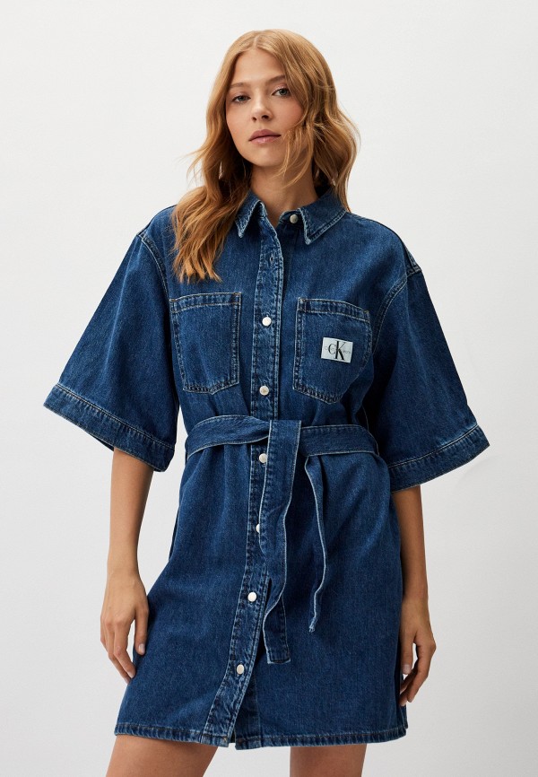 

Платье джинсовое Calvin Klein Jeans, Синий