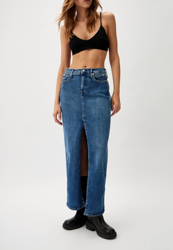 

Юбка джинсовая Calvin Klein Jeans, Синий