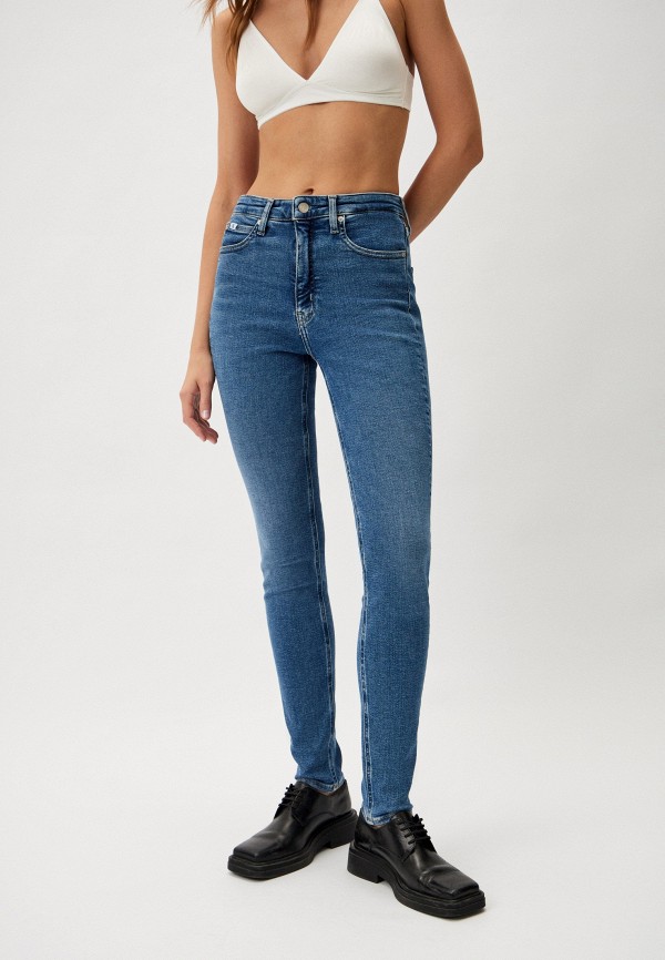 

Джинсы Calvin Klein Jeans, Синий, HIGH RISE SKINNY CKUNFILTERED