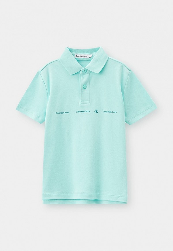 

Поло Calvin Klein Jeans, Бирюзовый
