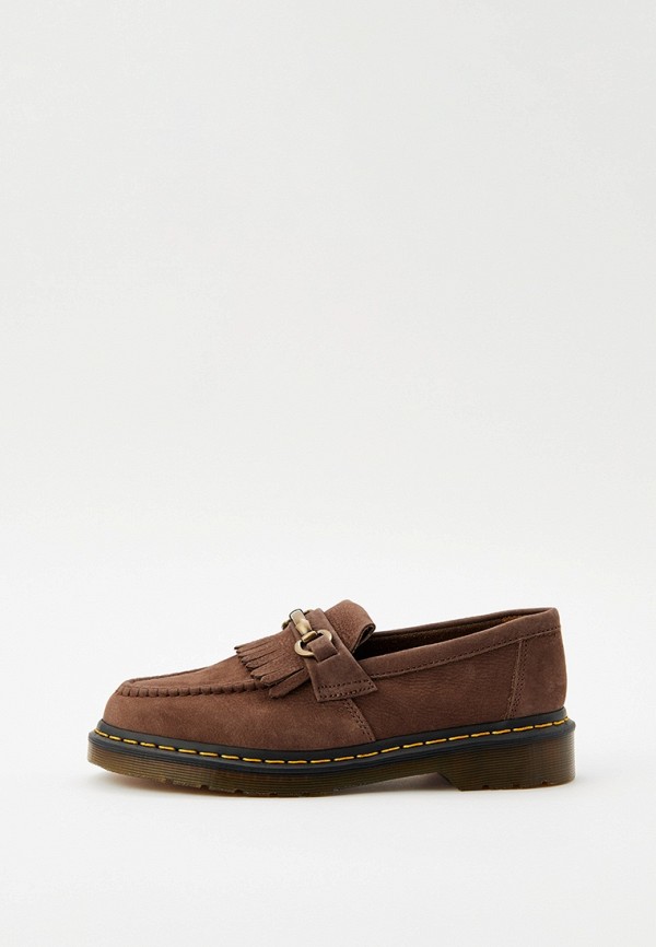 

Лоферы Dr. Martens, Коричневый, Adrian Snaffle Dark Brown Tumbled Nubuck