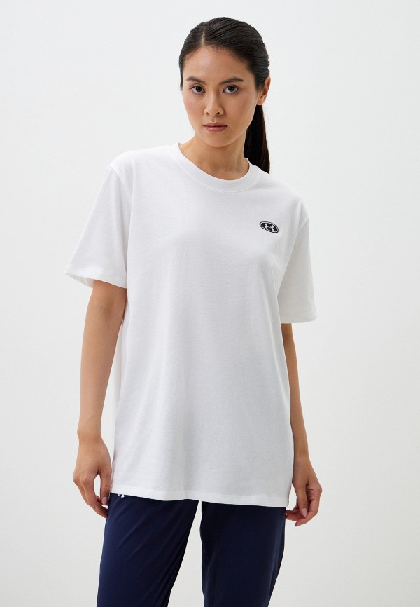 

Футболка Under Armour, Белый, UA HW EMBROID PATCH BFOS SS