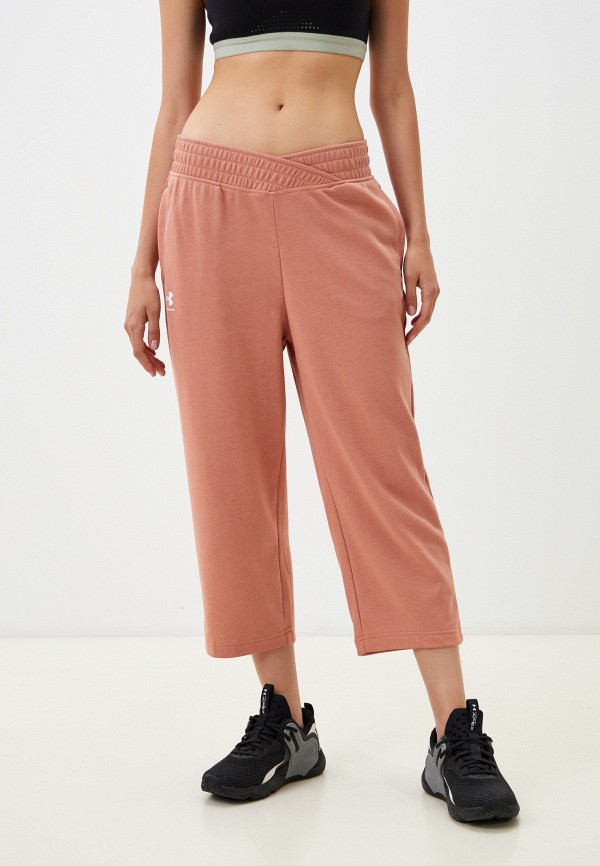 

Брюки спортивные Under Armour, Бежевый, UA RIVAL TERRY CROP WIDE LEG