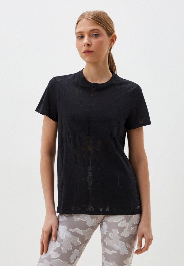

Футболка Reebok, Черный, BURNOUT TEE