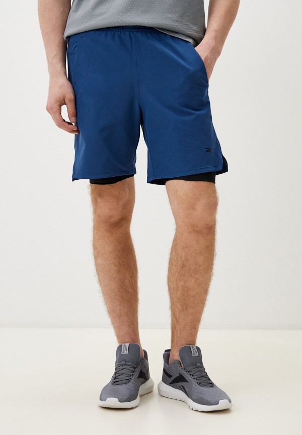 

Шорты спортивные Reebok, Синий, STRENGTH 4.0 SHORT 2-IN-1