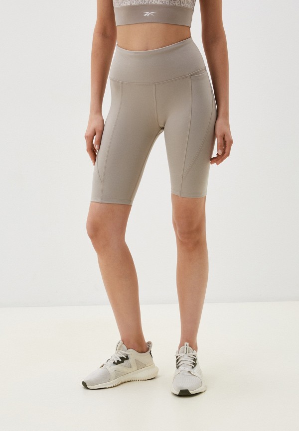 

Шорты спортивные Reebok, Бежевый, LUX HIGH RISE BIKE SHORT