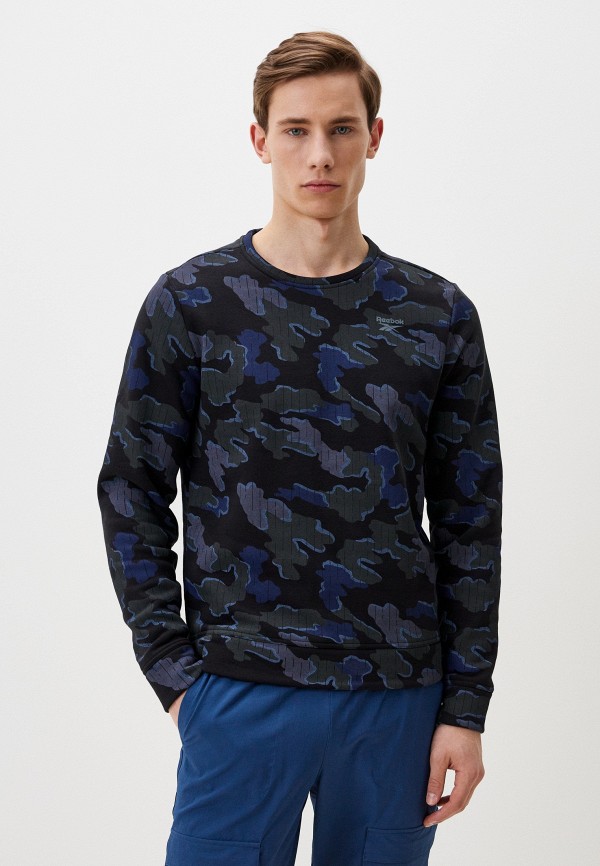 

Свитшот Reebok, Черный, RI MOTION CAMO CREW