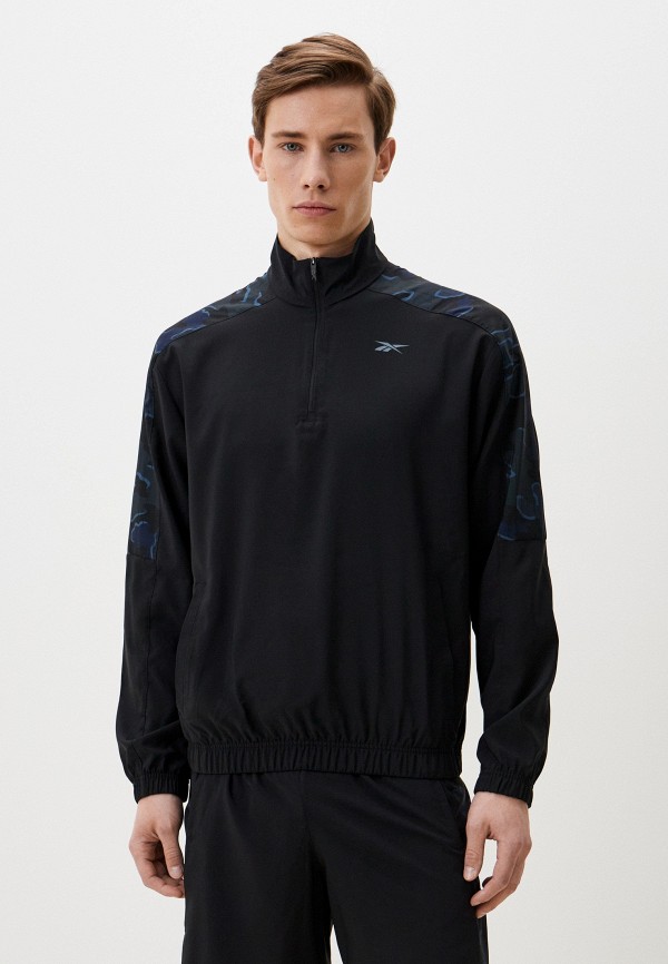 

Олимпийка Reebok, Черный, TRAIN MOTION CAMO 1/4 ZIP