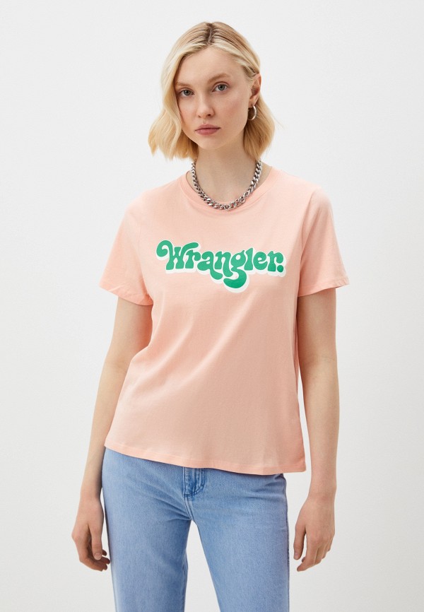 

Футболка Wrangler, Розовый, REGULAR