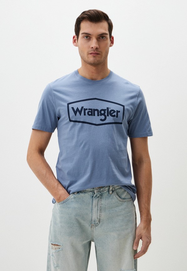 

Футболка Wrangler, Голубой, REGULAR