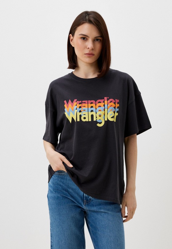 

Футболка Wrangler, Черный, LOOSE
