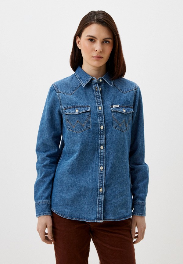 

Рубашка джинсовая Wrangler, Синий, REGULAR