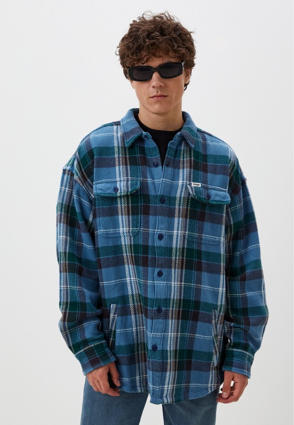 

Рубашка Wrangler, Голубой, overshirt
