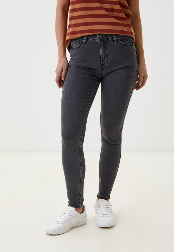 

Джинсы Lee, Серый, SKINNY HIGH CROPPED