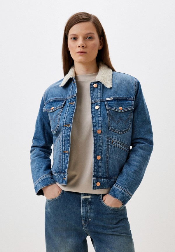 

Куртка джинсовая Wrangler, Голубой, REGULAR