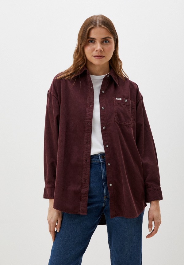 

Рубашка Wrangler, Бордовый, LOOSE