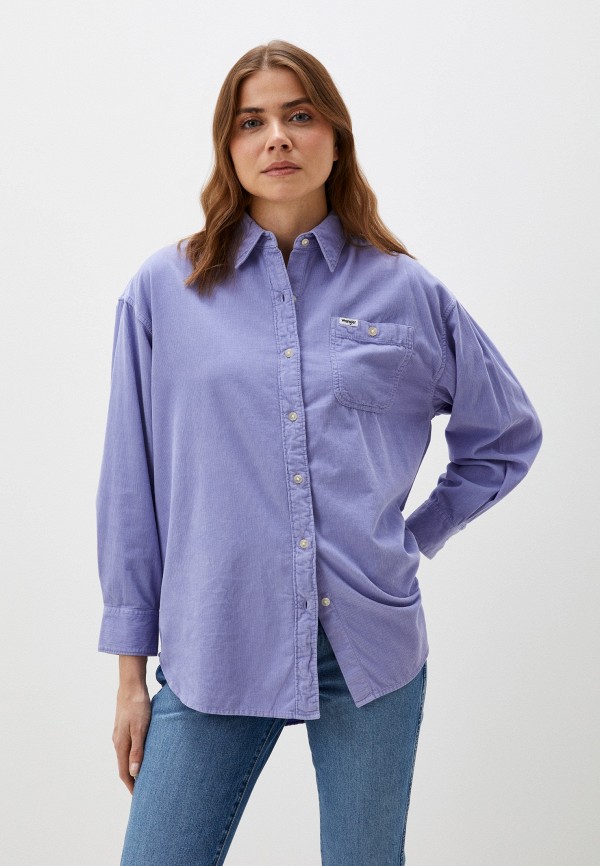 

Рубашка Wrangler, Фиолетовый, LOOSE