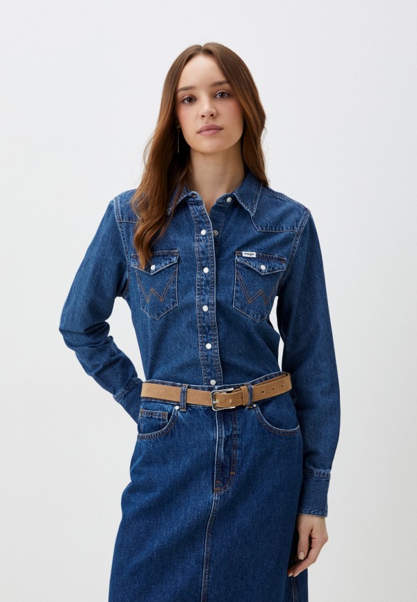 

Рубашка джинсовая Wrangler, Синий, REGULAR