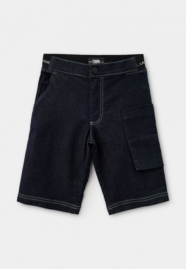 Шорты джинсовые Karl Lagerfeld Kids шорты karl lagerfeld средняя посадка размер 30 синий