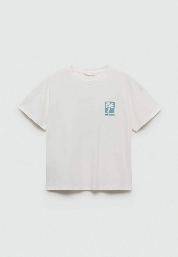 

Футболка Mango Kids, Белый, SLOW