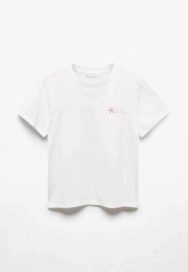 

Футболка Mango Kids, Бежевый, HOLIDAY