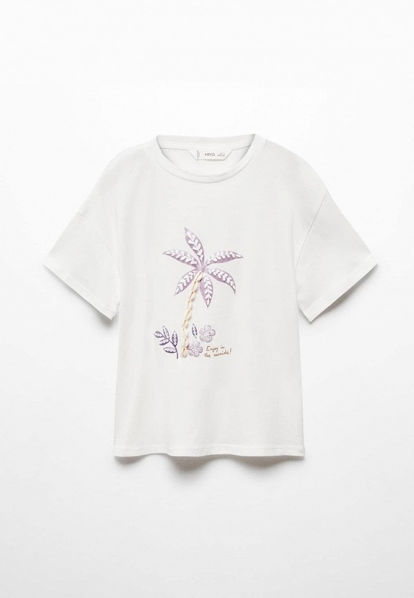 

Футболка Mango Kids, Белый, PALM