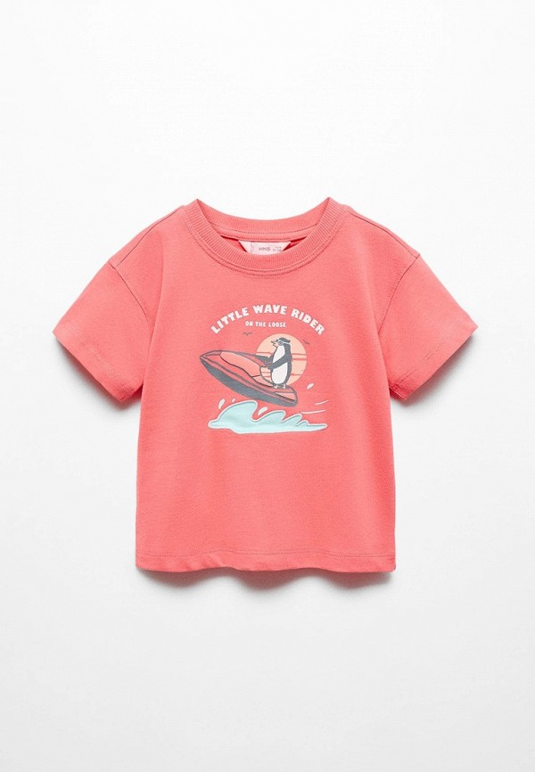 

Футболка Mango Kids, Розовый, PINGUINO