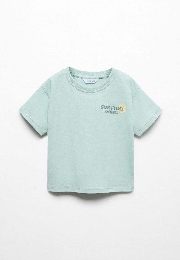 

Футболка Mango Kids, Бирюзовый, SURFING