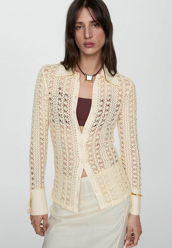 

Блуза Mango, Бежевый, BOLTON