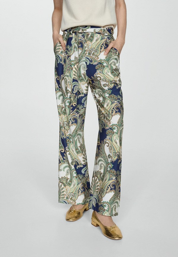 

Брюки Mango, Разноцветный, PAISLEY