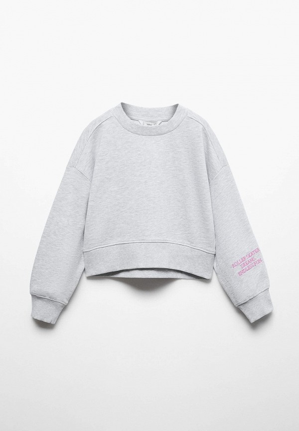 

Свитшот Mango Kids, Серый, FUN