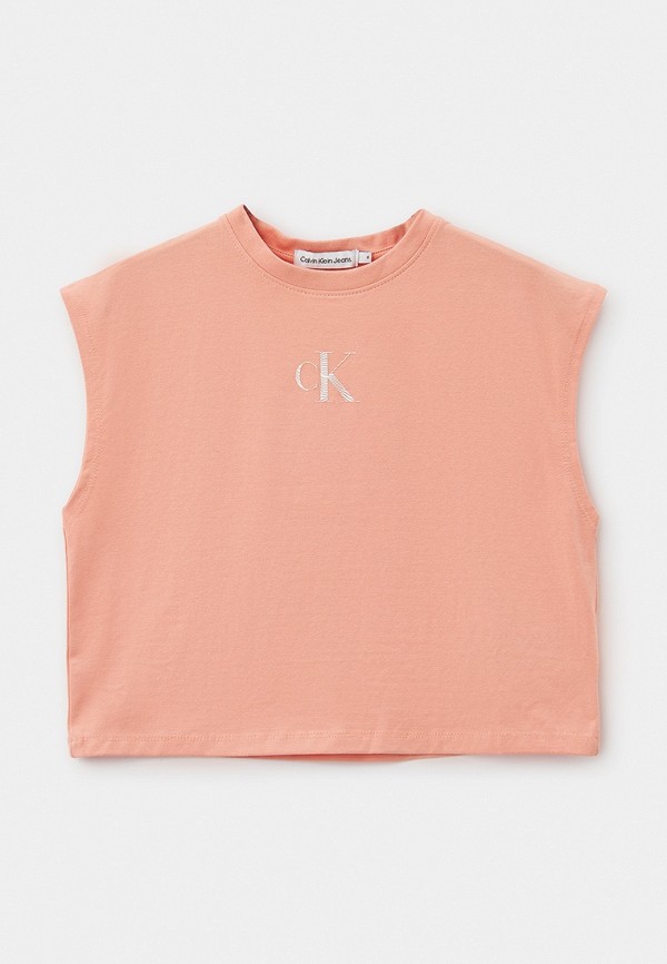 

Майка Calvin Klein Jeans, Коралловый