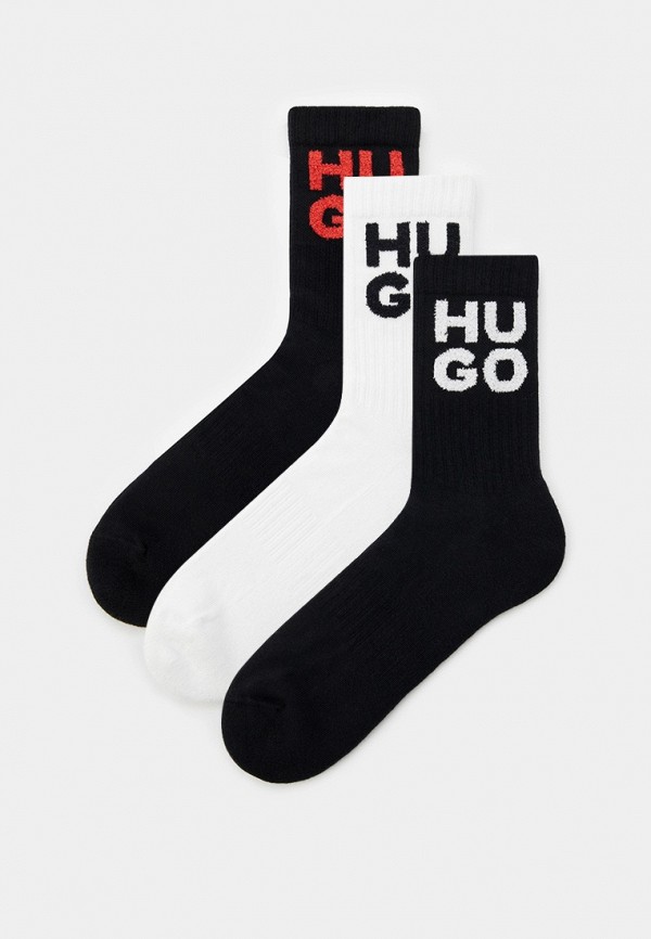 

Носки 3 пары Hugo, Разноцветный, 3P QS RIB STENCIL CC