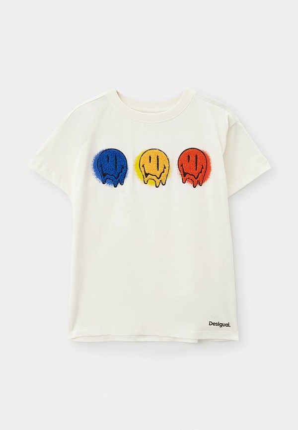 

Футболка Desigual, Белый, SMILEY