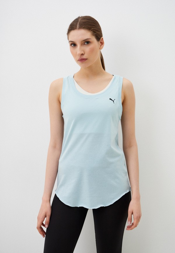 

Майка спортивная PUMA, Голубой, STUDIO FOUNDATION RACERBACK TANK