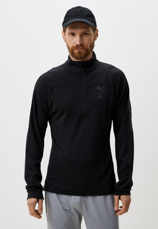 

Лонгслив спортивный PUMA, Черный, M SEASONS LS 1/4 Zip Polypropylene Rain Cell