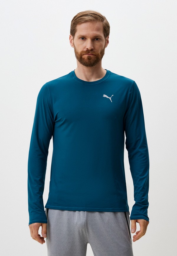 

Лонгслив спортивный PUMA, Бирюзовый, RUN CLOUDSPUN LS TEE